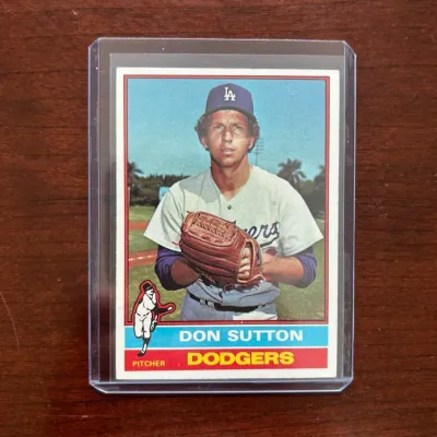1976 Topps Baseball Card. Don Sutton. Los Angeles Dodgers. Card #530