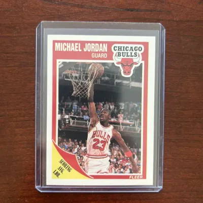 1989 Fleer Basketball Card. Michael Jordan - Chicago Bulls. Card #21
