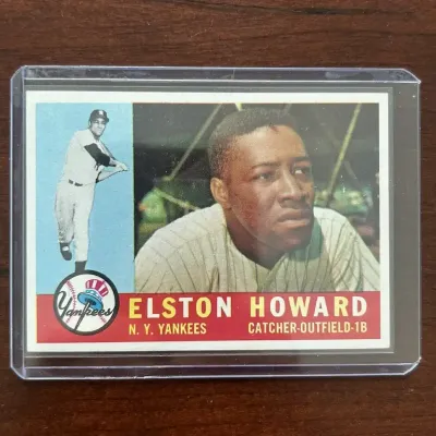 1960 Topps Baseball Card. Elston Howard - New York Yankees. Card #65