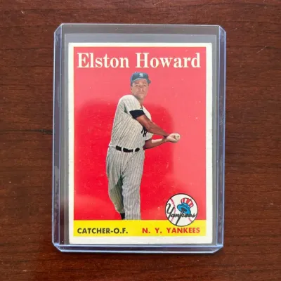1958 Topps Baseball Card. Elston Howard - New York Yankees. Card #275