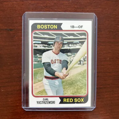 1974 Topps Baseball Card. Carl Yastrzemski - Boston Red Sox. Card #280