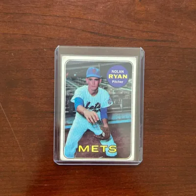 1969 Topps Baseball Card. Nolan Ryan (2nd Year) - New York Mets. Card #533