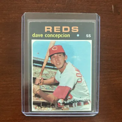 1971 Topps Baseball Card. Dave Concepcion Rookie - Cincinnati Reds. Card #14