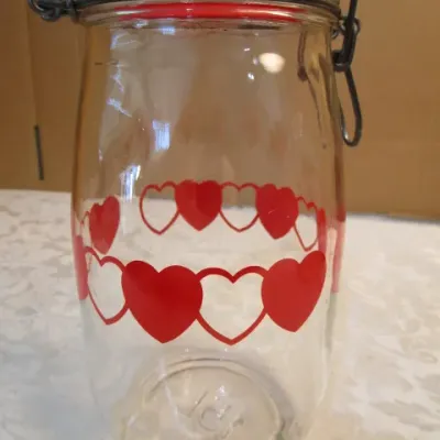 Sale Photo Thumbnail #137: Dispenser jar is 1 gallon, & has a pour spout as well as a spigot, canning jar is 1.5L