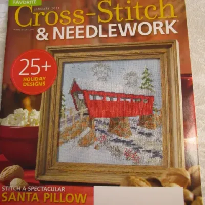 Sale Photo Thumbnail #417: 2 Just Cross Stitch Jan-Feb 2010 & Mar-Apr 2010, 4 Cross Stitch & Needlework  Jan 2008, Mar 2009, Jan 2011, Mar 2011, see pictures
