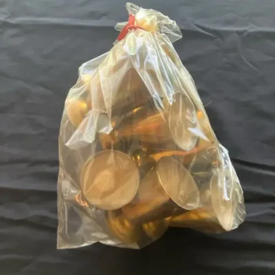 12 Brass Cups