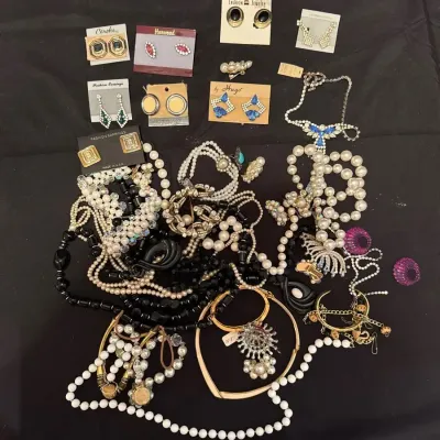 Mix Lot Of Costume Jewelry #1
