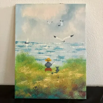 Boy At The Sea