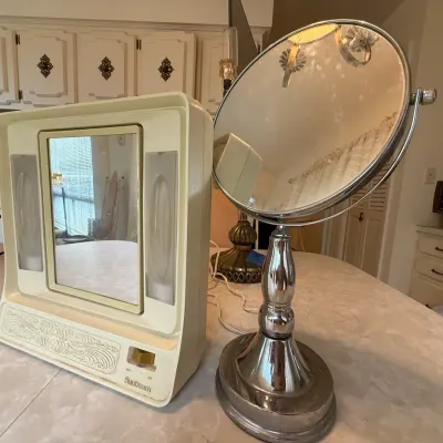 Vintage Vanity Mirror Set – Retro Tabletop Mirrors