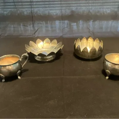 Leonard Lotus Plate & Bowl Sliver Plate Collection
