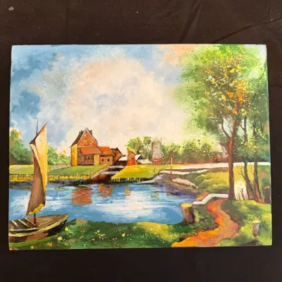 Oil Painting In Metal By Vincente