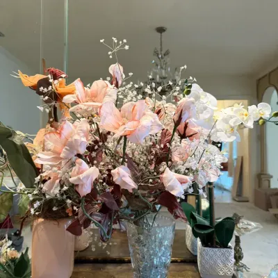 Set Of Faux Flowers (3total)