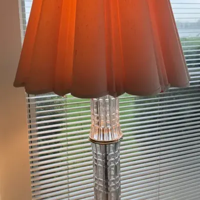 Vintage Hollywood Regency Faux-Crystal Floor Lamp (not Tested)