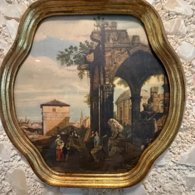 Set Of Two Canaletto Landscape 