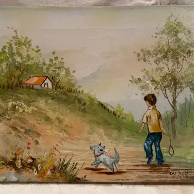 Set Of Two Paintings By Du Bois