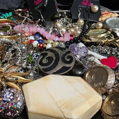 Mixed Costume Jewelry Lot – 2 lbs. 10 oz. Estate Collection – Necklaces, Bracelets, Earrings, Watches & More