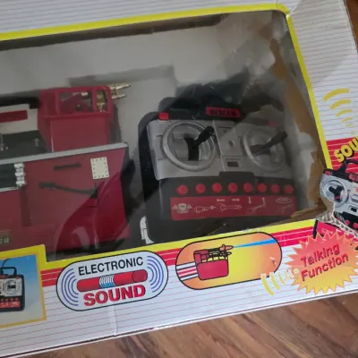 Vintage Remote Control Fire Engine Truck w/ Sound & Boom - Untested