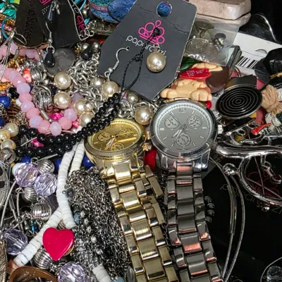 Mixed Costume Jewelry Lot – 2 lbs. 10 oz. Estate Collection – Necklaces, Bracelets, Earrings, Watches & More