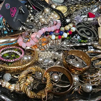 Mixed Costume Jewelry Lot – 2 lbs. 10 oz. Estate Collection – Necklaces, Bracelets, Earrings, Watches & More