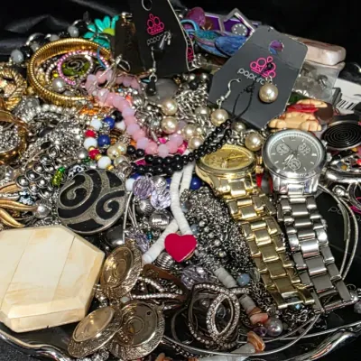 Mixed Costume Jewelry Lot – 2 lbs. 10 oz. Estate Collection – Necklaces, Bracelets, Earrings, Watches & More
