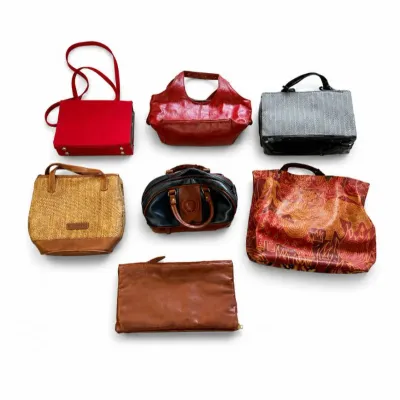 142 vintagehandbagpurselotleatherstrawdesignerstyle