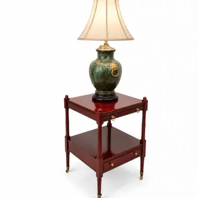 161 bombaymahoganysidetable ceramictablelamp