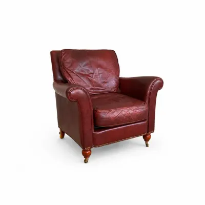 40 centuryleatherclubarmchairinburgundyleather