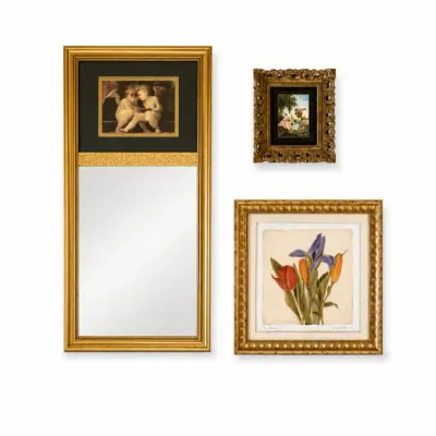 171 vintagewallartsetamymeliousmirror prints