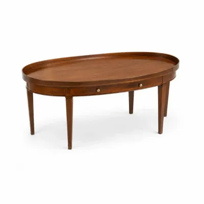169 mersmanmahoganyovalcoffeetablewithdrawer