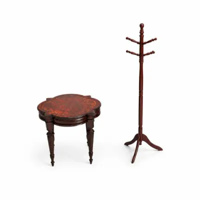28 ethanalleninlaidaccenttable coatrackpair