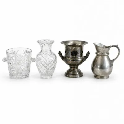 178 vintagecrystal pewterbarwaredcorcollection