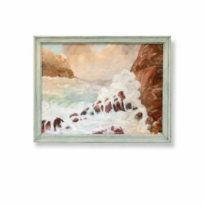 196 1952geraldgreggsignedseascapeoilpaintingframedartest500