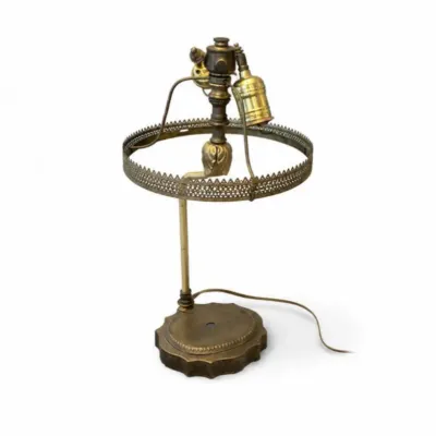 44 vintagebrassbouillottestyletablelampbase