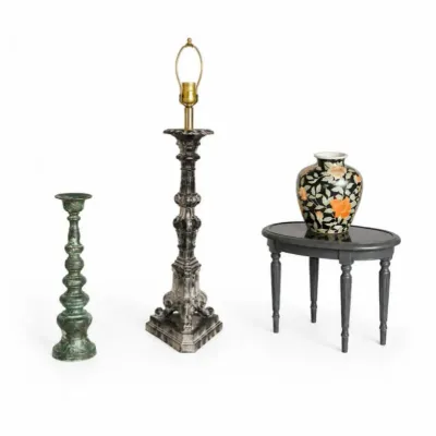 77 vintagedecorlotlampvasetablecandlestickornament