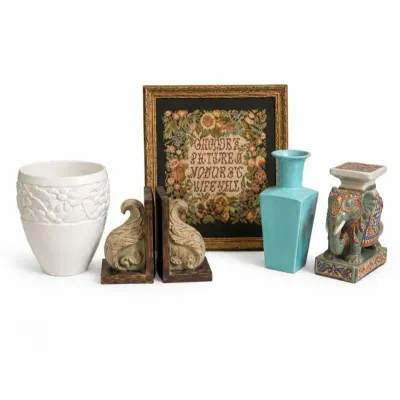 17 vintagedecorativehomedcorlotpotteryart accents