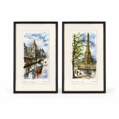 148 vintagepariswatercolorprintspaireiffelnotredame