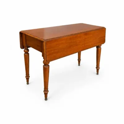 47 antiquewalnutdropleafgatelegdiningtablevictorian