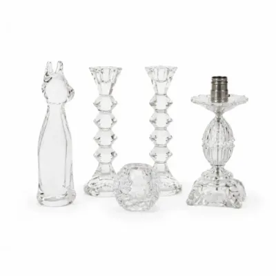 102 vintagecrystaldecorlotlampcatcandleholders