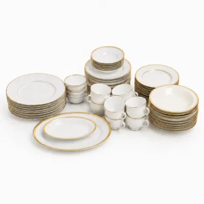 191 3makersmixedfinechinagoldtrimdinnerwarelot