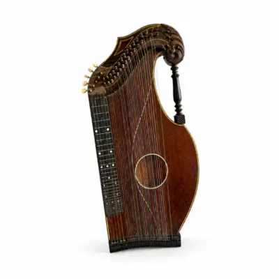 182 antiqueafkochendorfergermanharpzither case