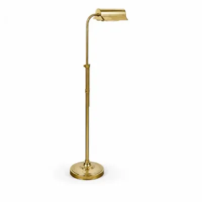 27 vintageadjustablebrasspharmacyfloorlamp