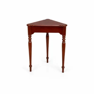 123 vintagemahoganycorneraccenttabletrianglestandwood