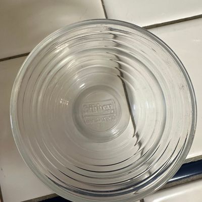 Sale Photo Thumbnail #527: Libbey Hoops Clear Horizontal Rings Glass Finger Bowls