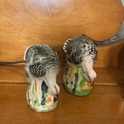 Sale Photo Thumbnail #498: Vintage Ceramic Turkey Salt and Pepper Shakers