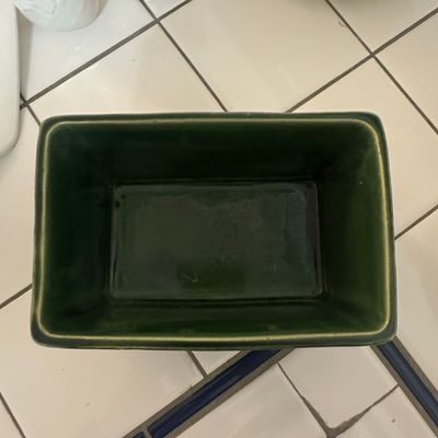 Sale Photo Thumbnail #217: McCoy Pottery 605 Rectangular Planter - Green Ribbed