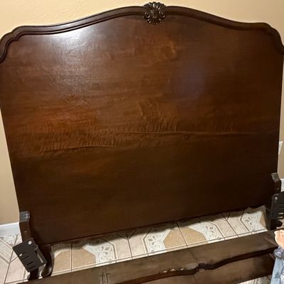 Sale Photo Thumbnail #78: French Provincial Style Full-Size Bed Headboard and Footboard