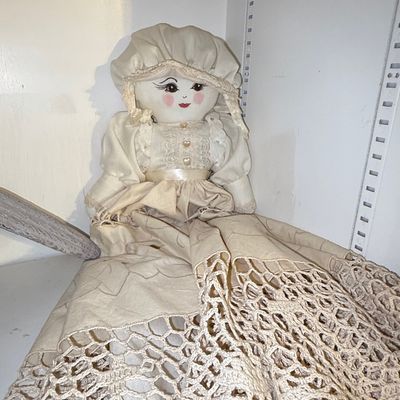 Sale Photo Thumbnail #460: Vintage Handmade Cloth Rag Doll
