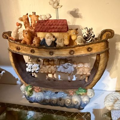 Sale Photo Thumbnail #121: Noah's Ark Figurine with Hanging Animals by Ranger International