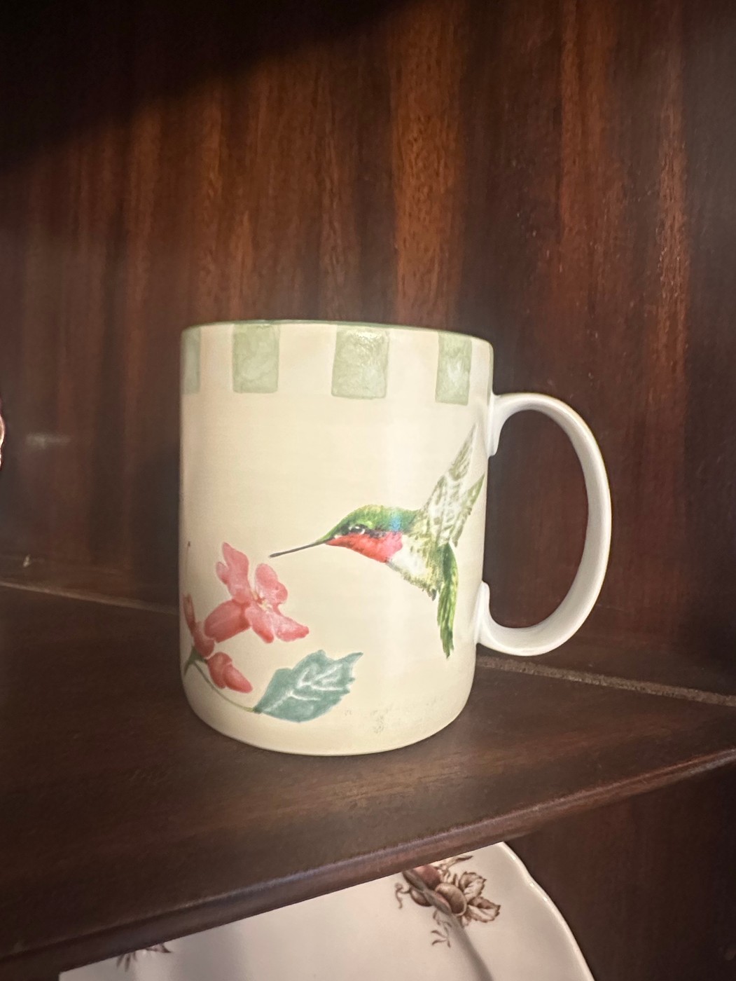 Sale Photo Thumbnail #682: Lenox Summer Greetings Ruby-Throated Hummingbird Mug