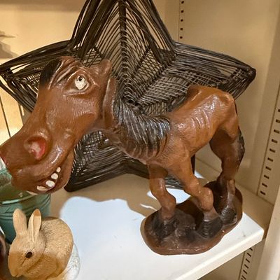 Sale Photo Thumbnail #348: Vintage Syroco Hungry Horse Figurine